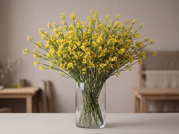Yapay Çiçek Cipso 72 cm Sarı