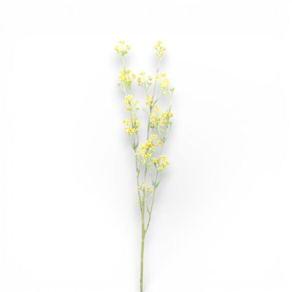 Sarı Yapay Çiçek Dalı - Gypso, Bahar Çiçeği – 72 cm
