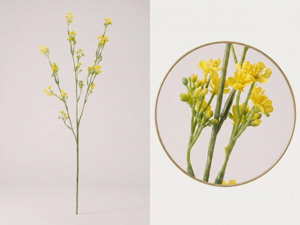 Yapay Cipso Dalı 72 cm Sarı