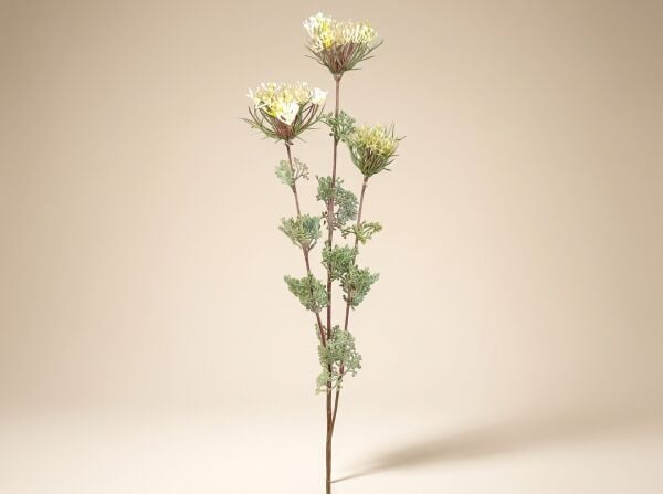 Dekoratif Yapay Çiçek Dalı Krem Kır Çiçeği – Uzun Vazo Çiçeği (70 cm) - SH224820-CR