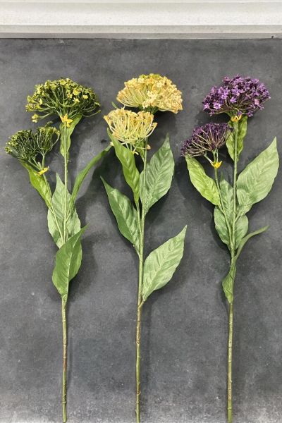 Yapay Çiçek Asclepias İpek Otu 62cm Mor