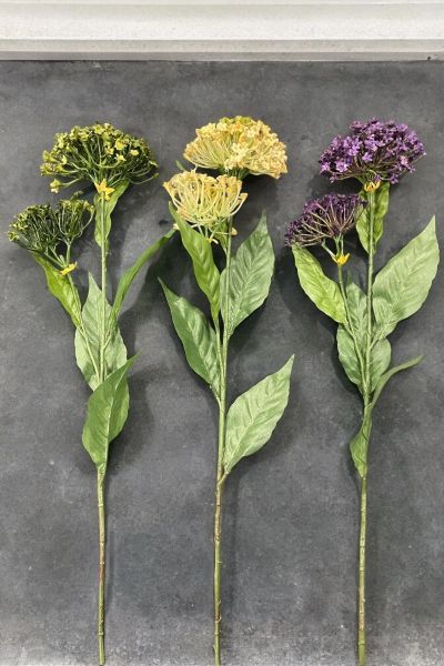 Yapay Çiçek Asclepias İpek Otu 62cm Krem
