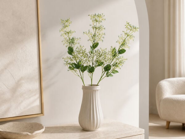 Yapay Patrinia Dalı 80 cm Mavi
