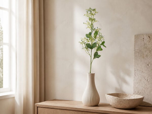 Yapay Patrinia Dalı 80 cm Mavi