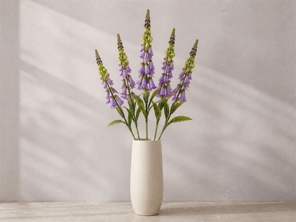 Yapay Çiçek Dalı - Mor 90 cm | Uzun Vazo Çiçeği