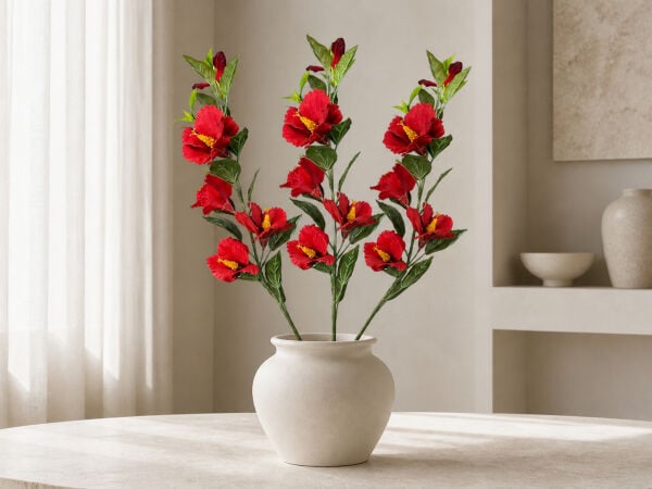 Yapay Lisyantus 60 cm Kırmızı
