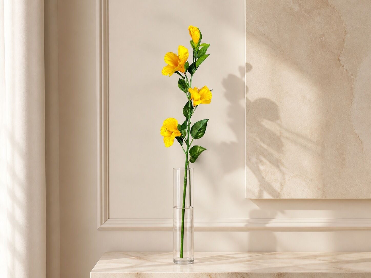 Yapay Lisyantus 60 cm Sarı