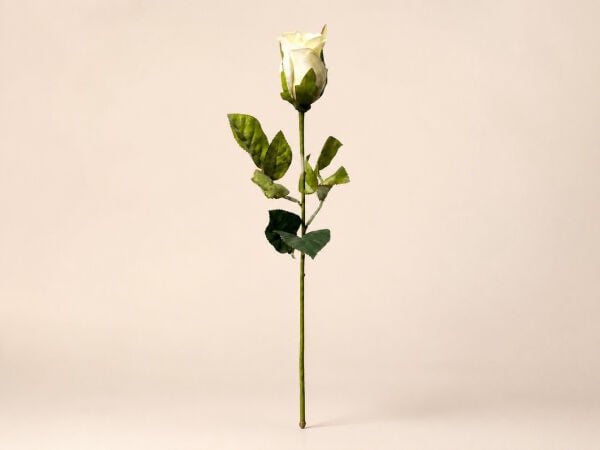 Beyaz Yapay Gül 55 cm
