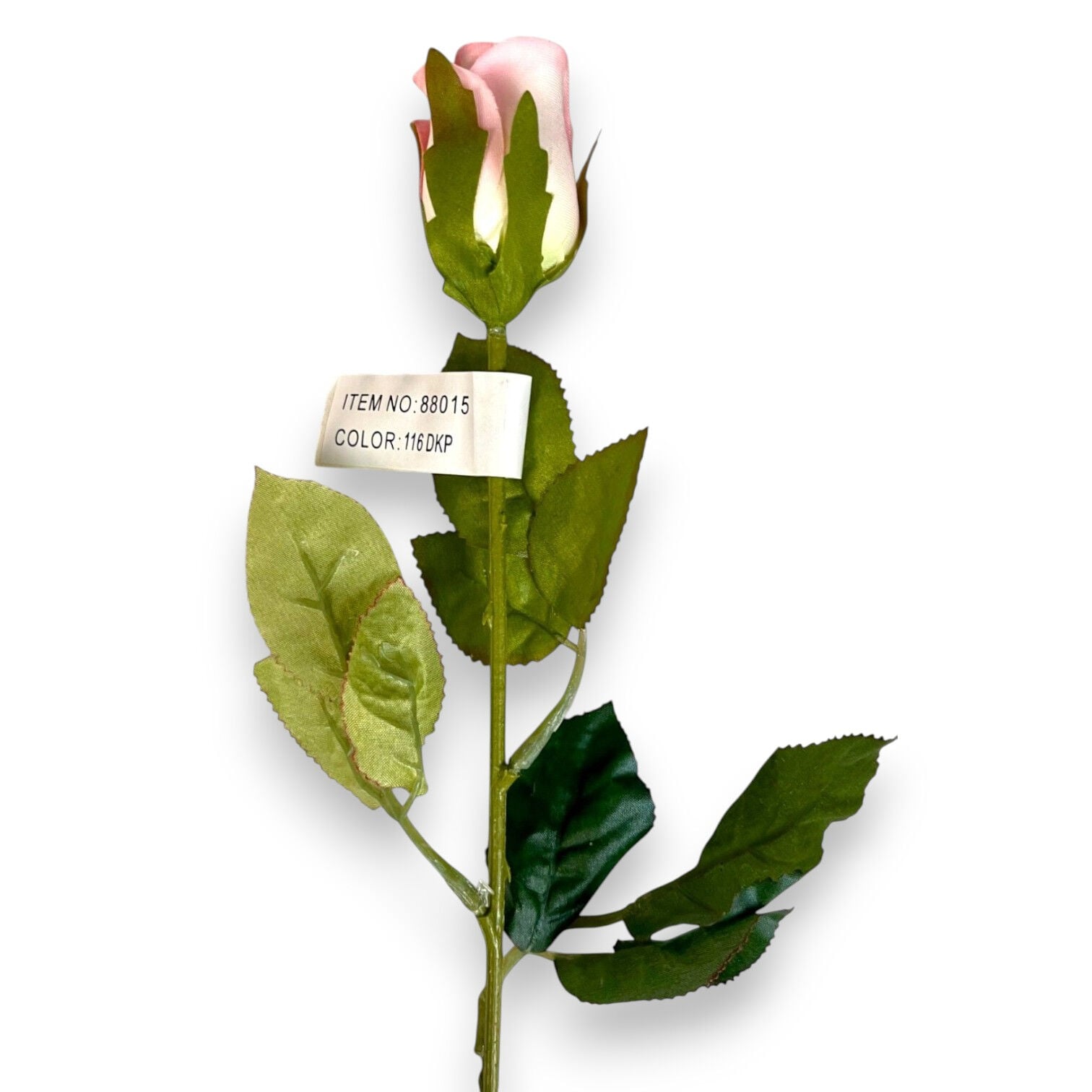 55 cm Tek Dal Yapay Gül - Pudra Pembe