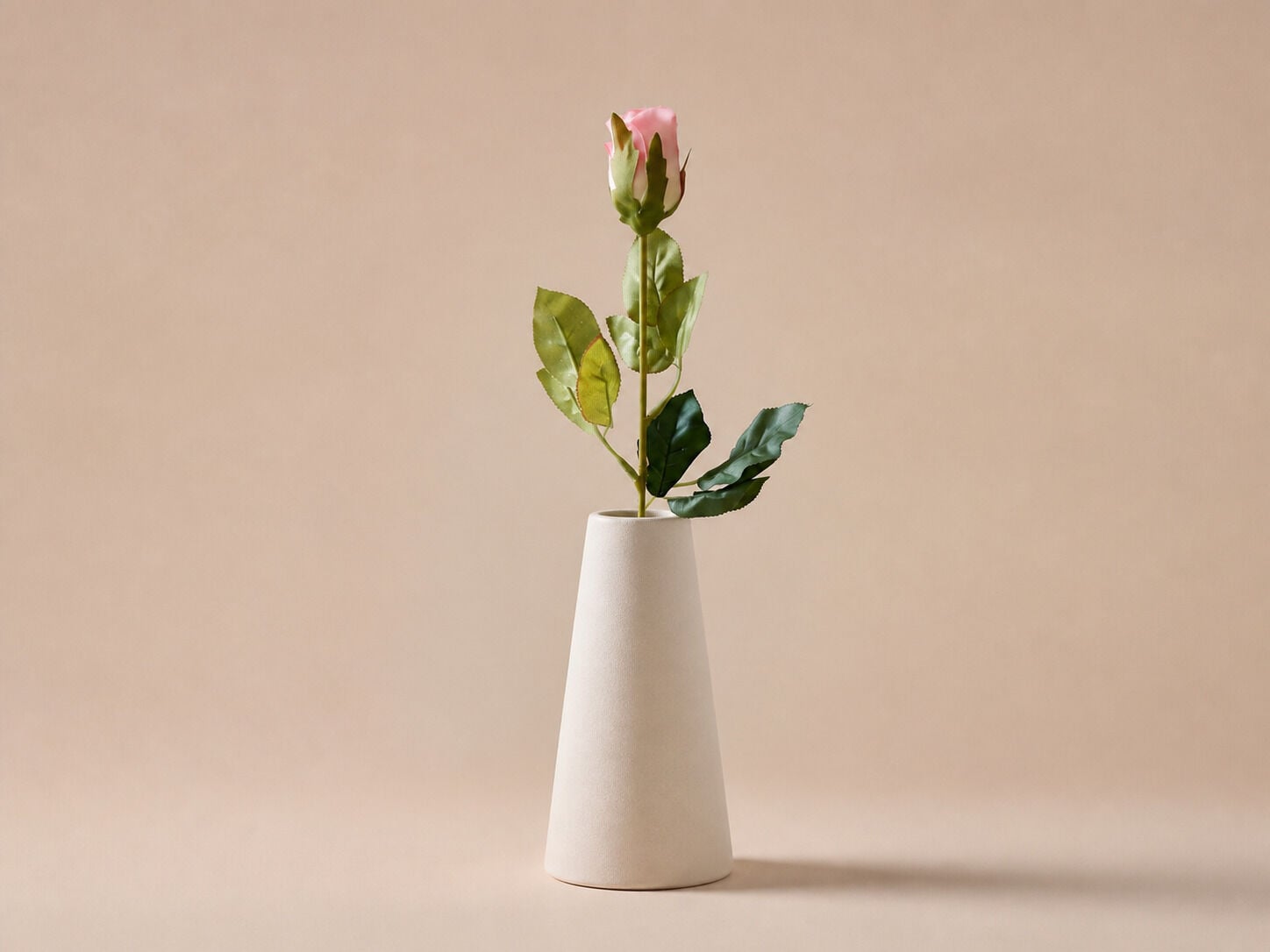 Yapay Gül Tek Dal 55 cm Açık Pembe