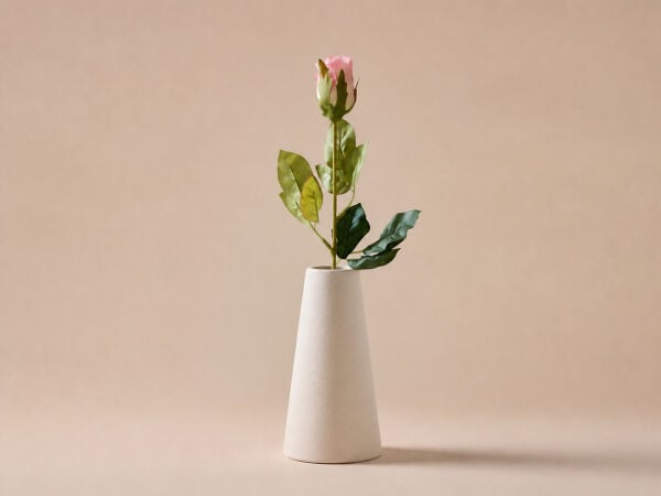 Yapay Gül Tek Dal 55 cm Açık Pembe