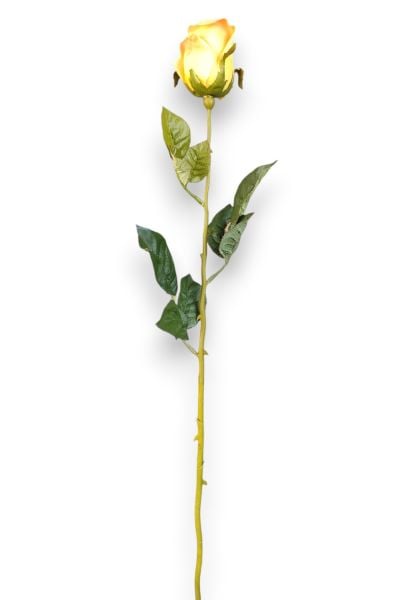 Yapay Çiçek Gül Sarı 70cm