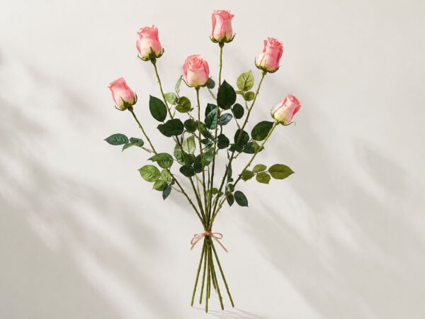 Yapay Gül Tek Dal 70 cm Somon Pembe