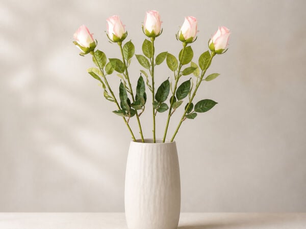 Yapay Gül Tek Dal 60 cm Pembe