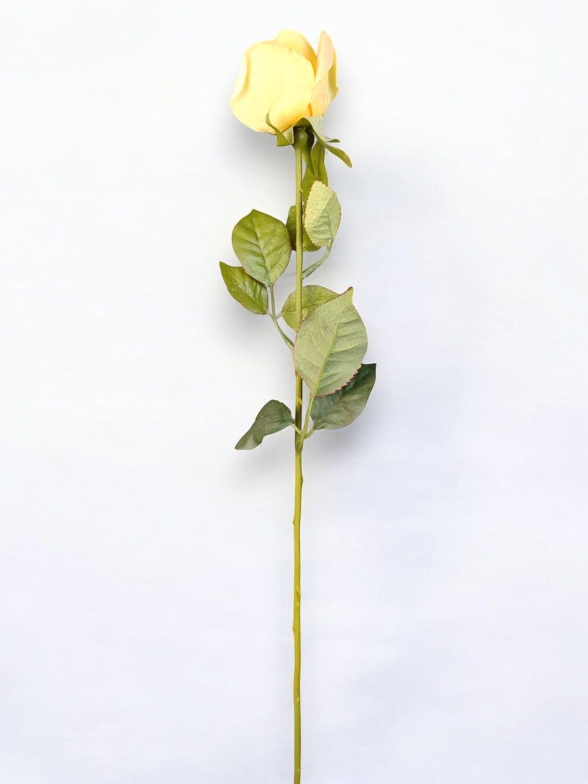 Yapay Çiçek Gül Sarı 60cm