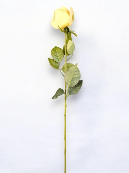 Yapay Gül Tek Dal 60 cm Sarı