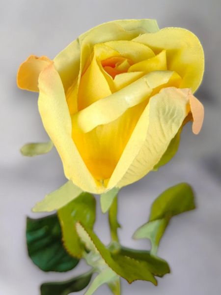 Yapay Çiçek Gül Sarı 60cm