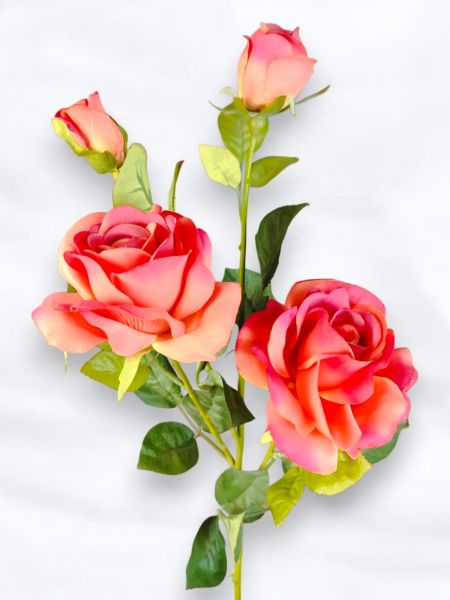 Yapay Çiçek Gül Koyu Pembe Valentine