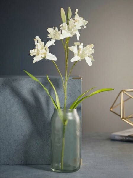 Beyaz Lilyum Yapay Çiçek (110 cm)