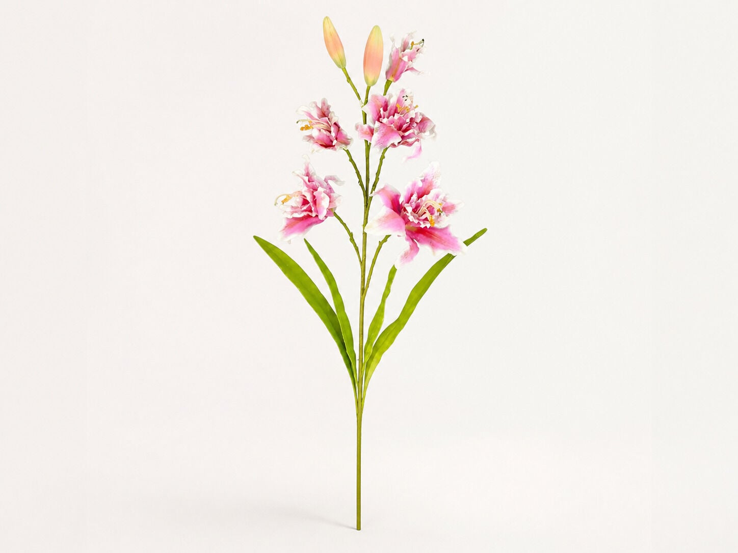 Yapay Lilyum Zambak Dalı 110 cm Pembe