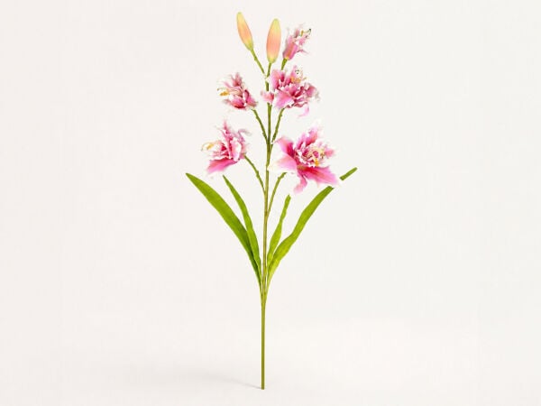 Yapay Lilyum Zambak Dalı 110 cm Pembe