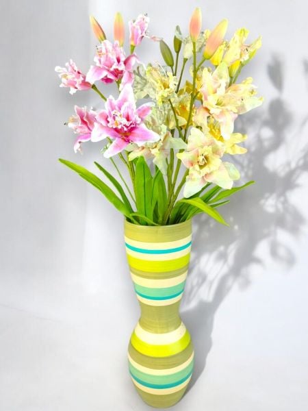 Sarı Lilyum Yapay Çiçek (110 cm)