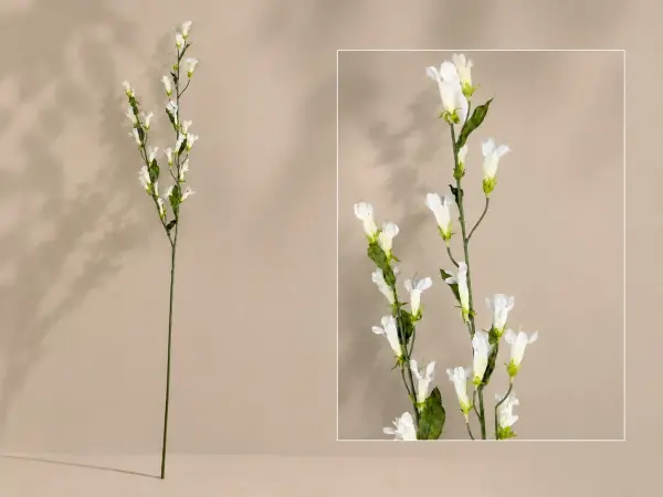 Yapay Bahar Dalı 120 cm Beyaz