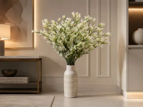 Yapay Bahar Dalı 120 cm Beyaz