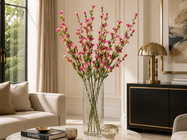 Yapay Bahar Dalı 120 cm Koyu Pembe