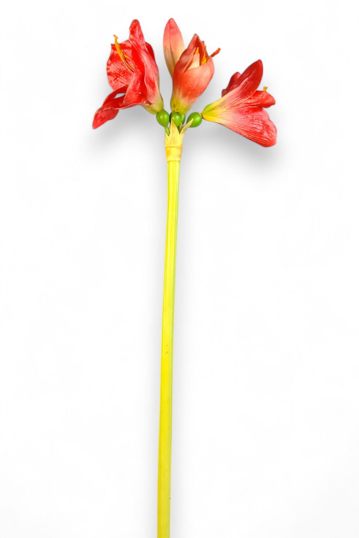 Yapay Çiçek Amarilis Zambak Kırmızı 90cm