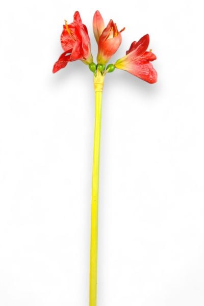 Yapay Çiçek Amarilis Zambak Kırmızı 90cm