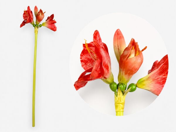 Yapay Amarilis 90 cm Kırmızı