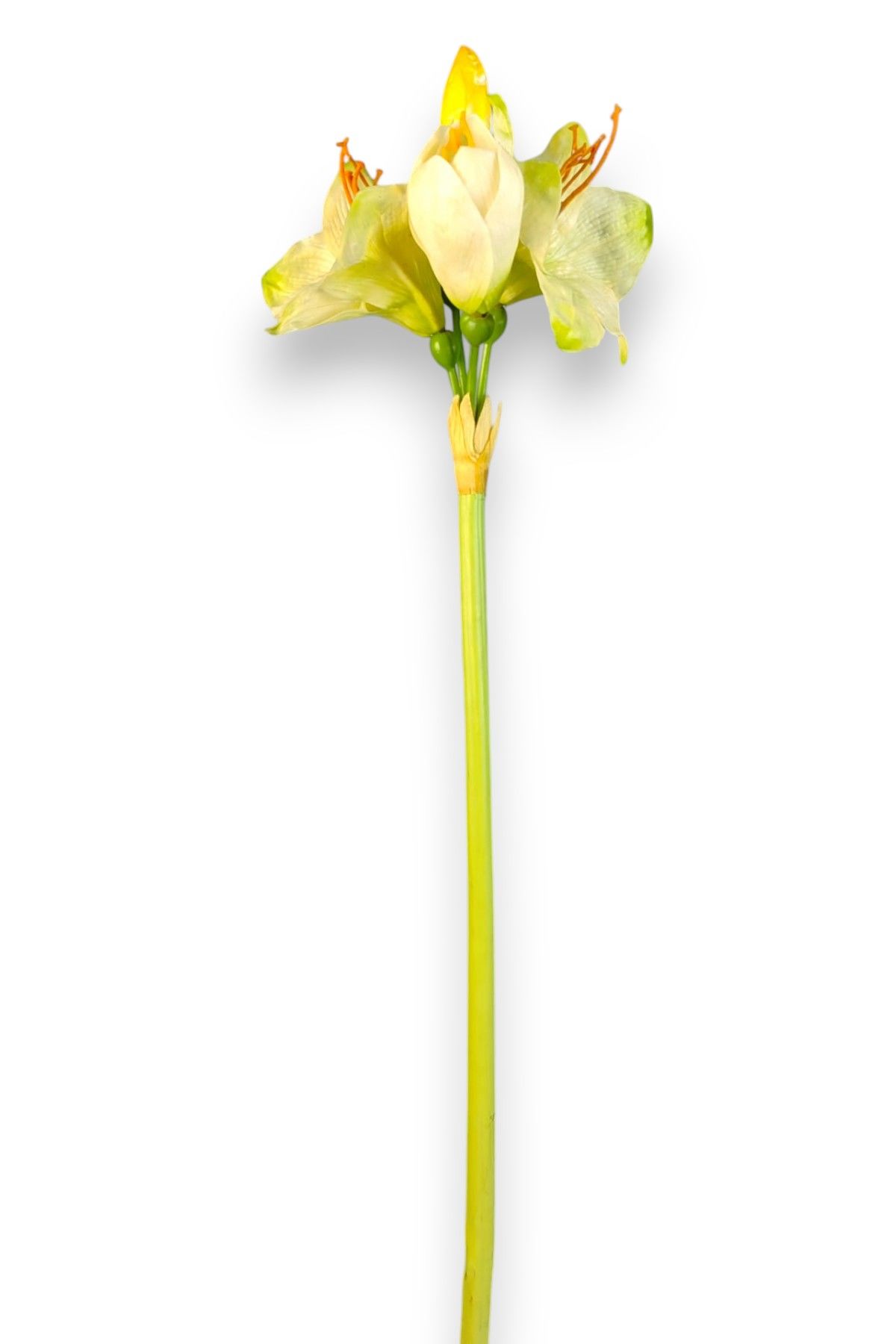 Yapay Çiçek Amarilis Zambak Krem 90cm