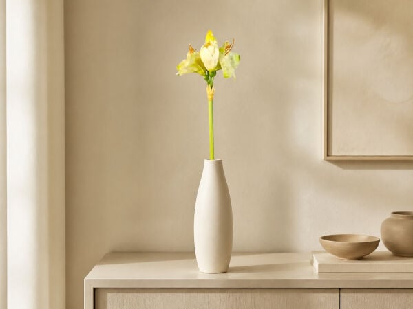 Yapay Amarilis 90 cm Krem