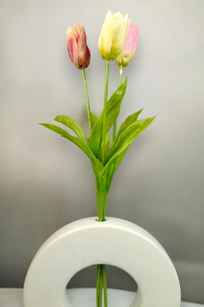 Yapay Çiçek Lale 65cm Pembe