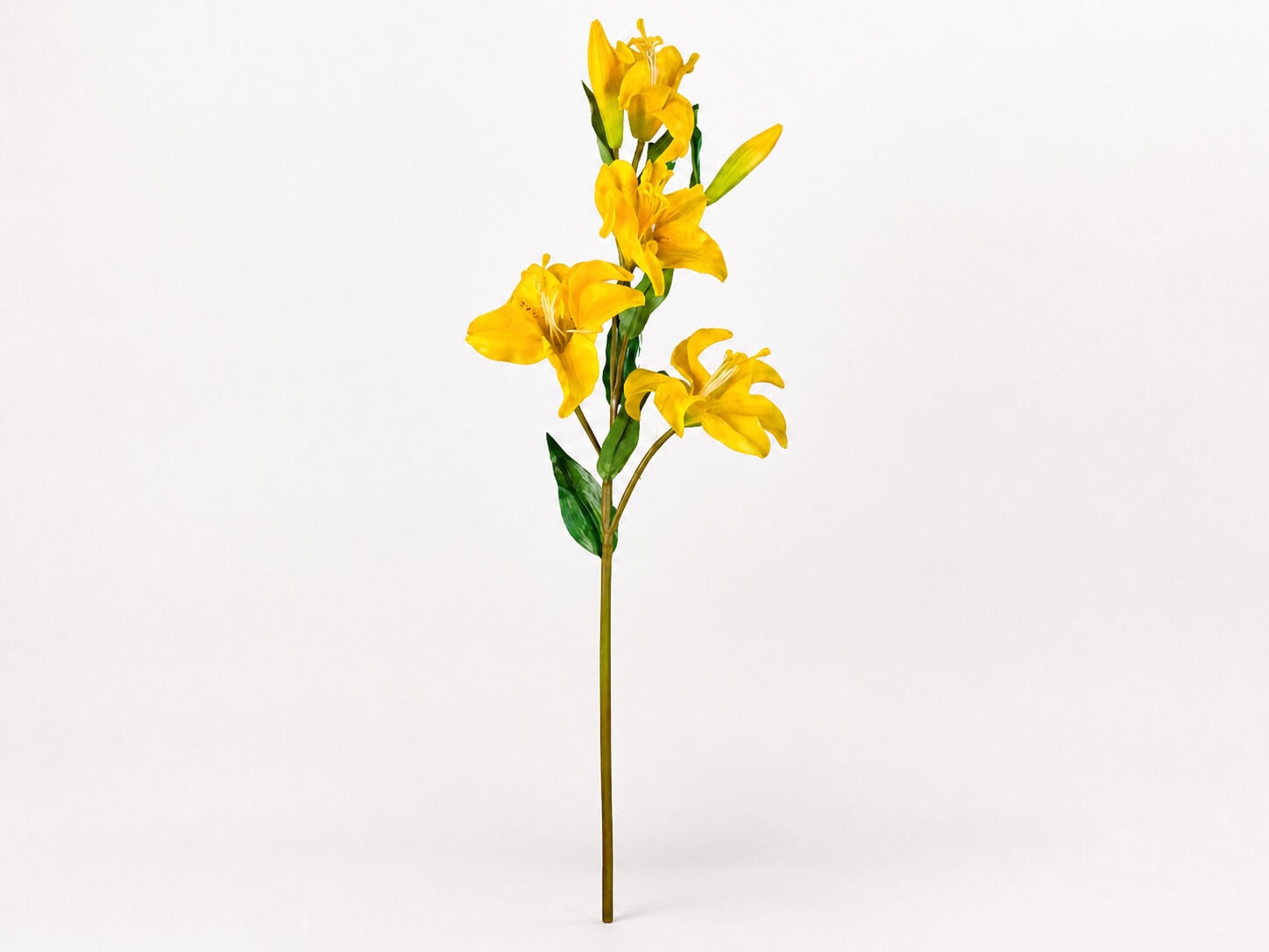 Yapay Lilyum Zambak Dalı 90 cm Sarı