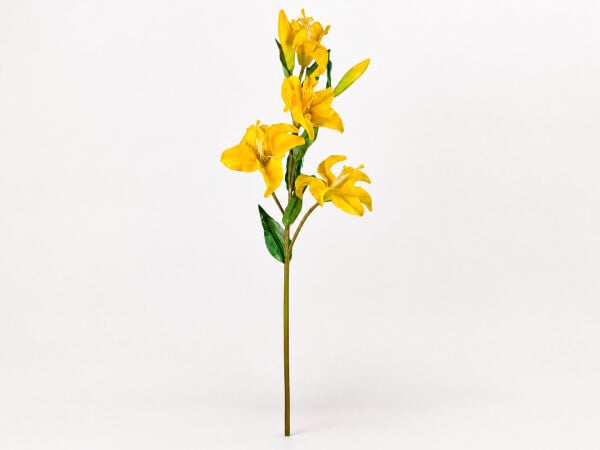 Yapay Lilyum Zambak Dalı 90 cm Sarı