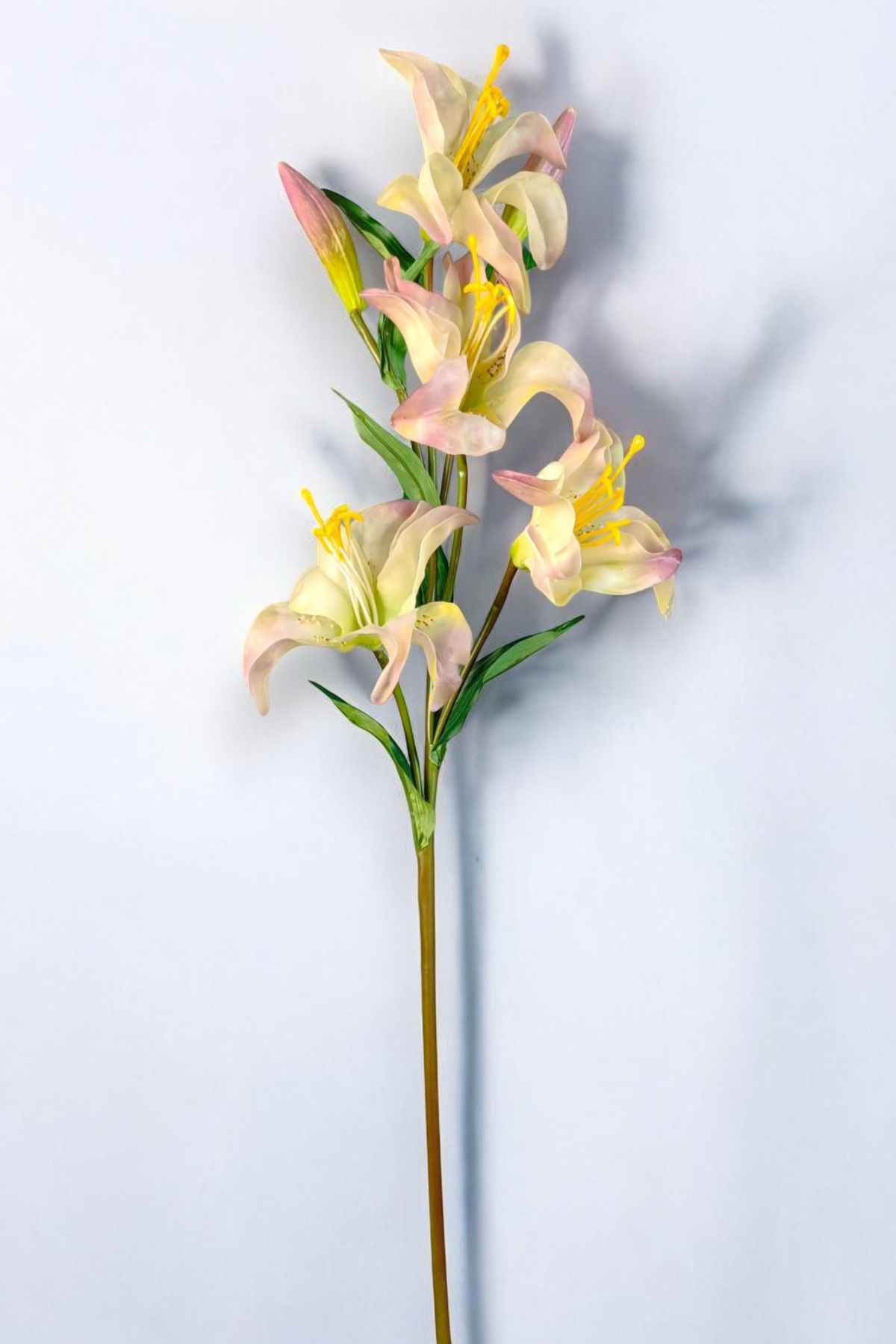 Yapay Çiçek Zambak Lilyum Pembe 90cm