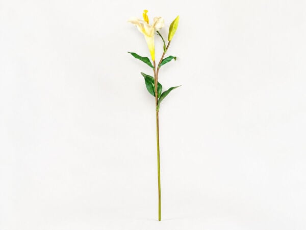 Yapay Lilyum Zambak Dalı 85 cm Beyaz