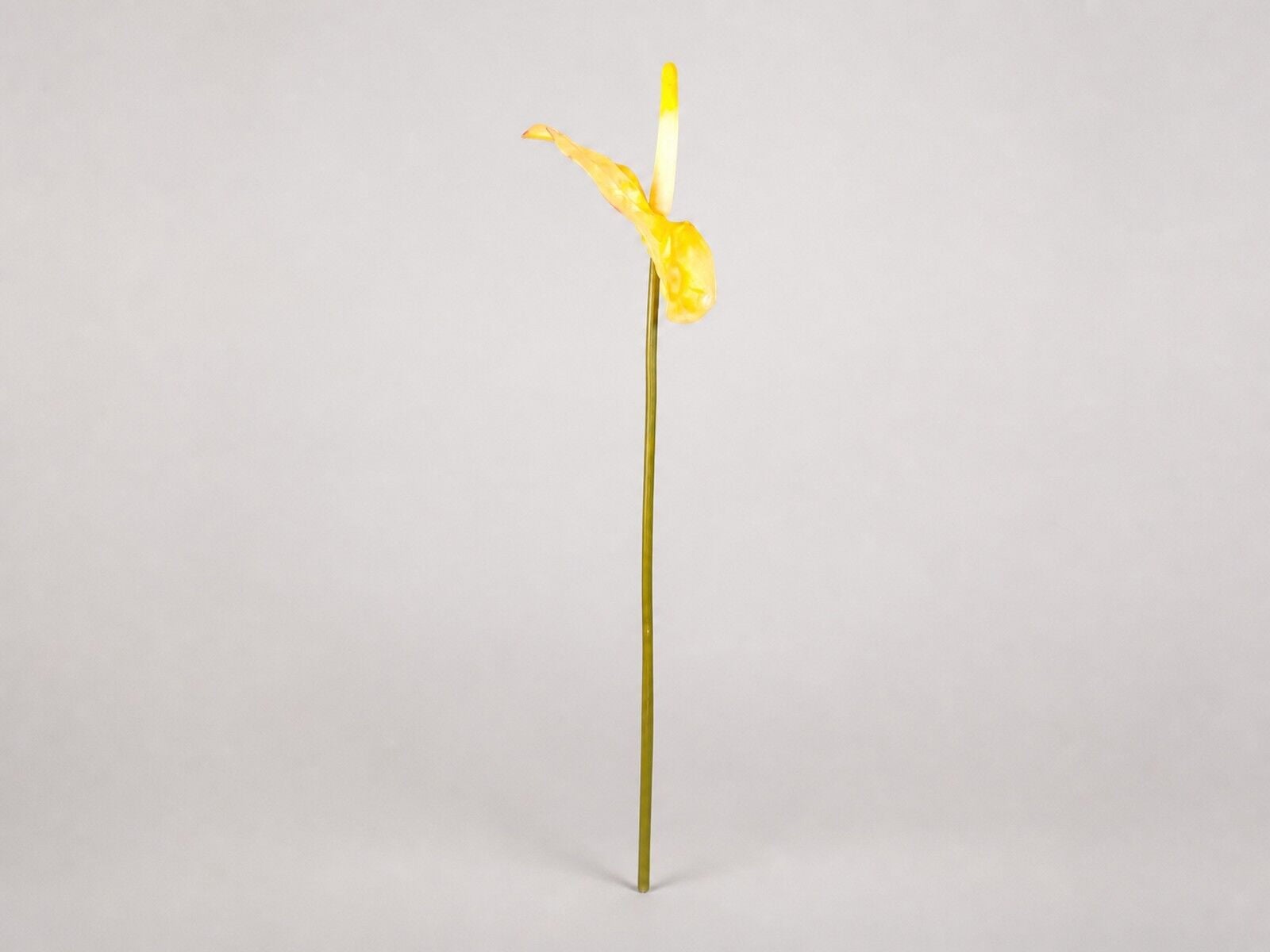 Sarı Yapay Antoryum Dalı 65 cm