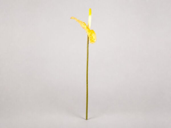 Sarı Yapay Antoryum Dalı 65 cm