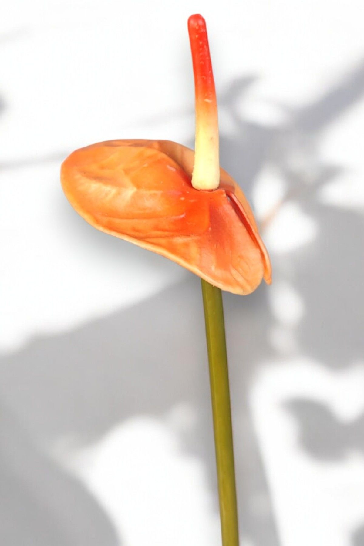 Yapay Çiçek Antoryum Turuncu 45cm