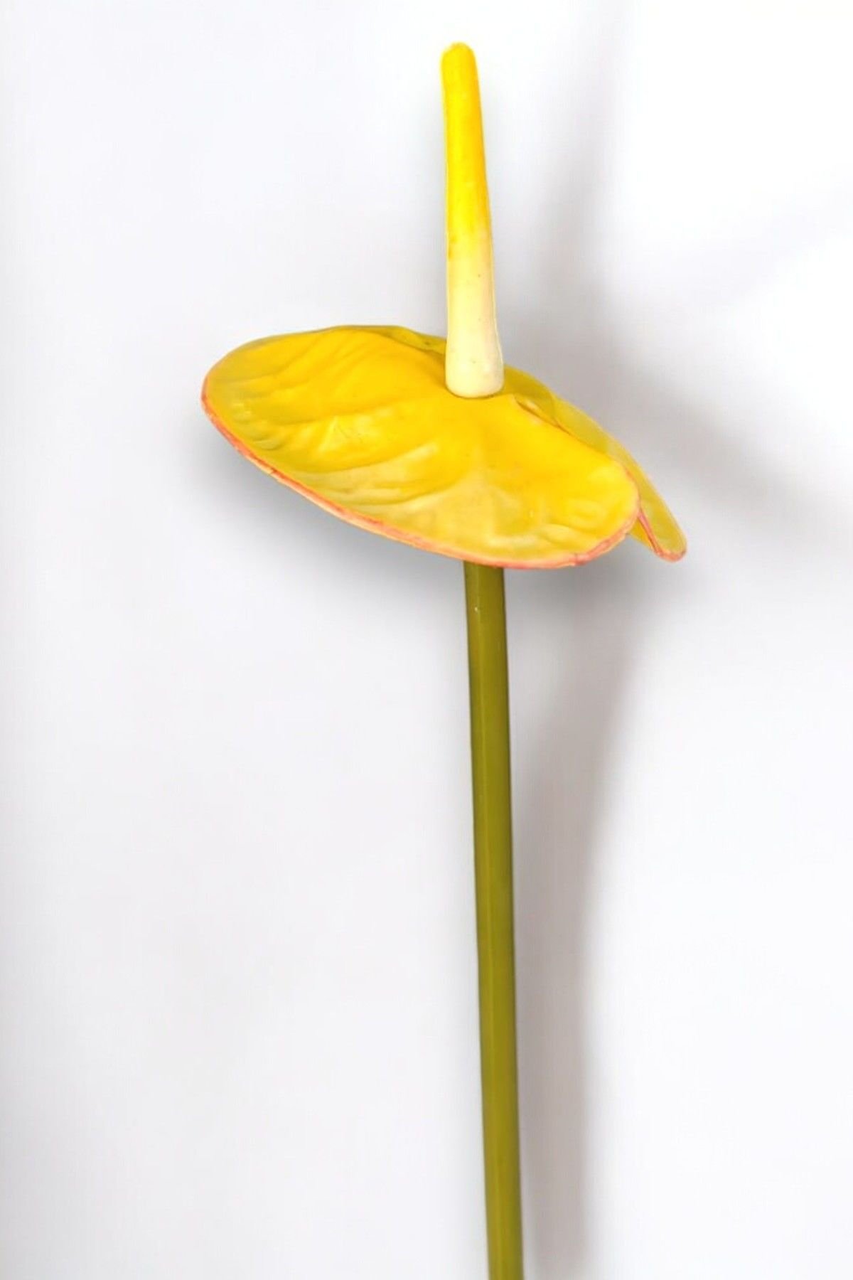 Yapay Çiçek Antoryum Sarı 45cm