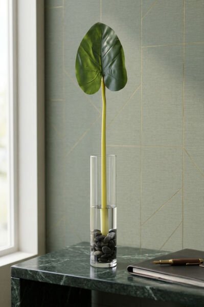 Yapay Tropikal Yaprak 80 cm - Vazo İçi Büyük Dekoratif Yaprak Dalı