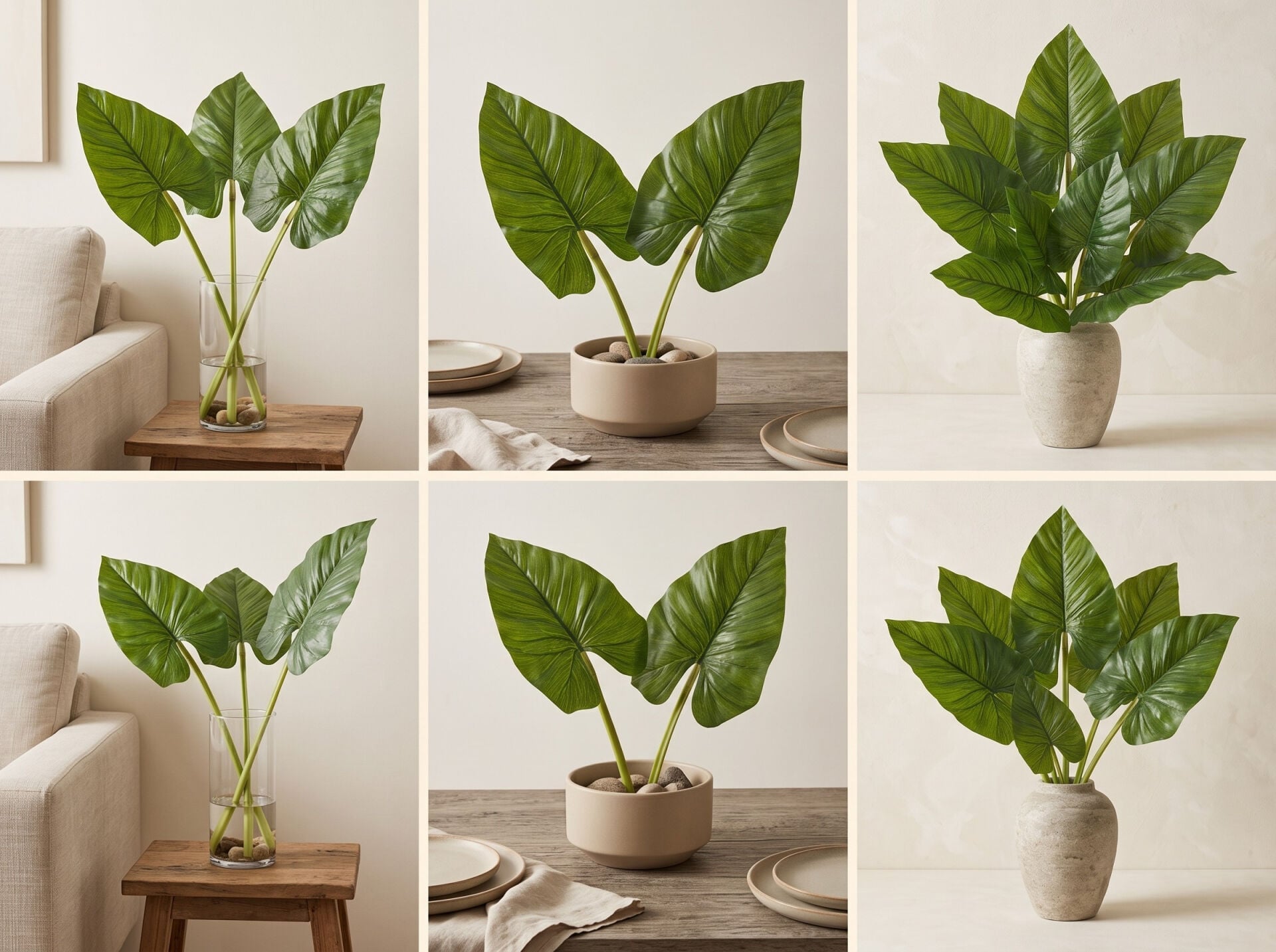 Yapay Tropikal Yaprak – Dekoratif Vazo Yaprağı (80 cm) - TC980098-B