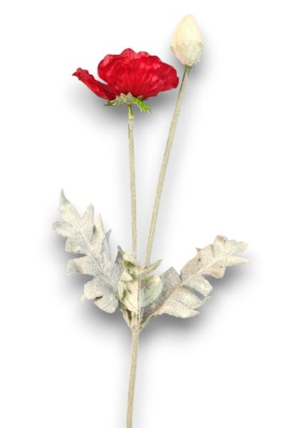Yapay Çiçek Gelincik Kırmızı 55cm