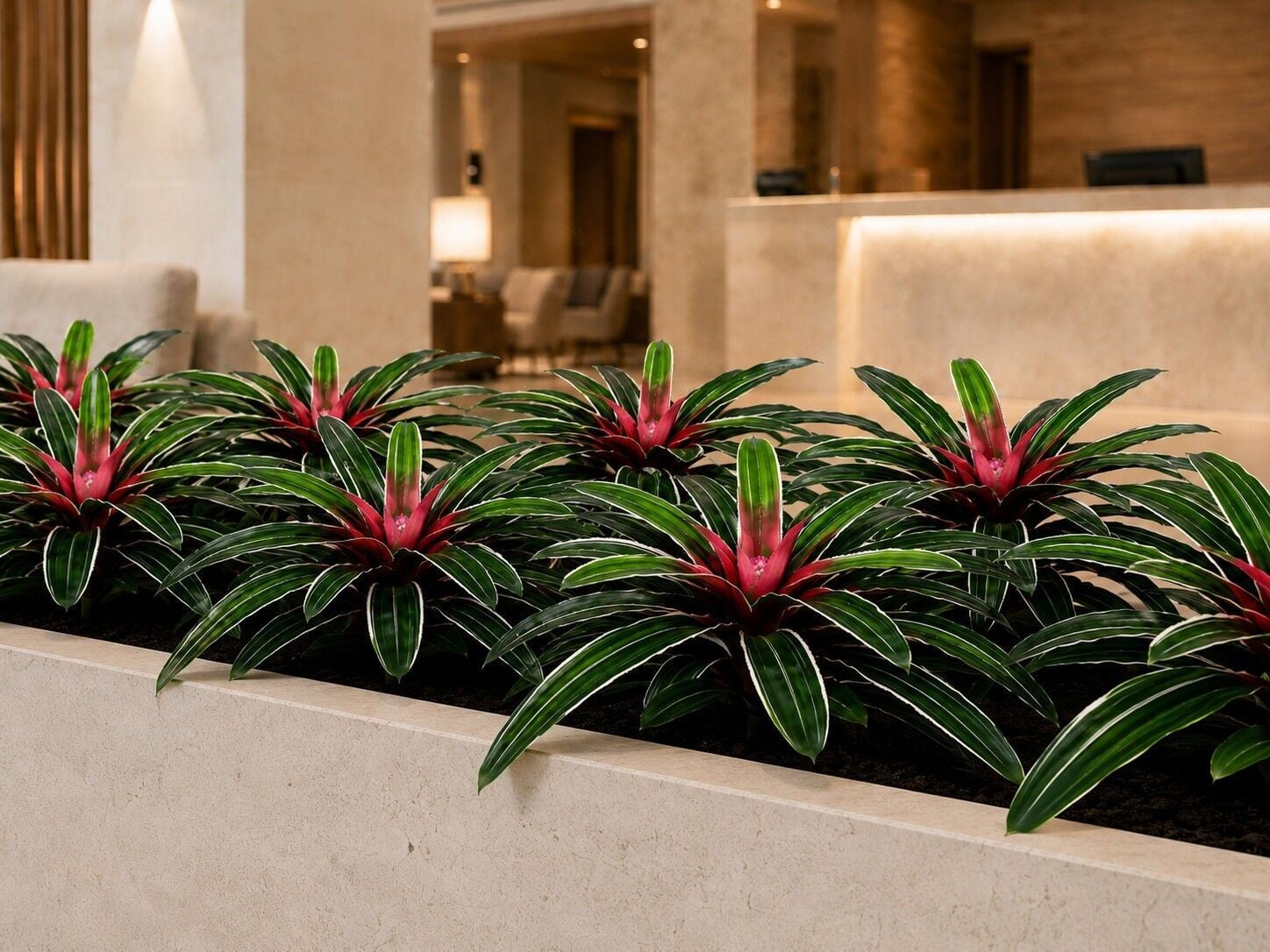 Yapay Bitki Bromelia 50 cm
