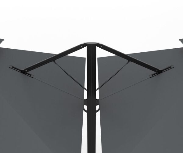 Avento Duo 400 × 400 × 2 cm Çift Kanatlı Yandan Kollu Şemsiye