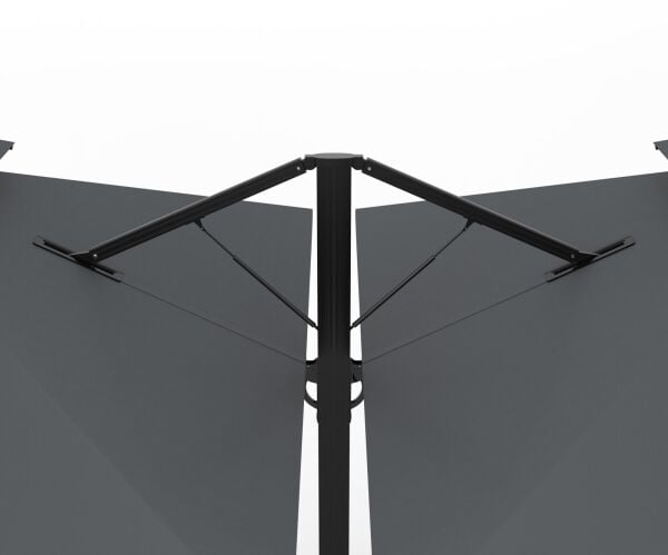 Avento Duo 400 × 400 × 2 cm Çift Kanatlı Yandan Kollu Şemsiye