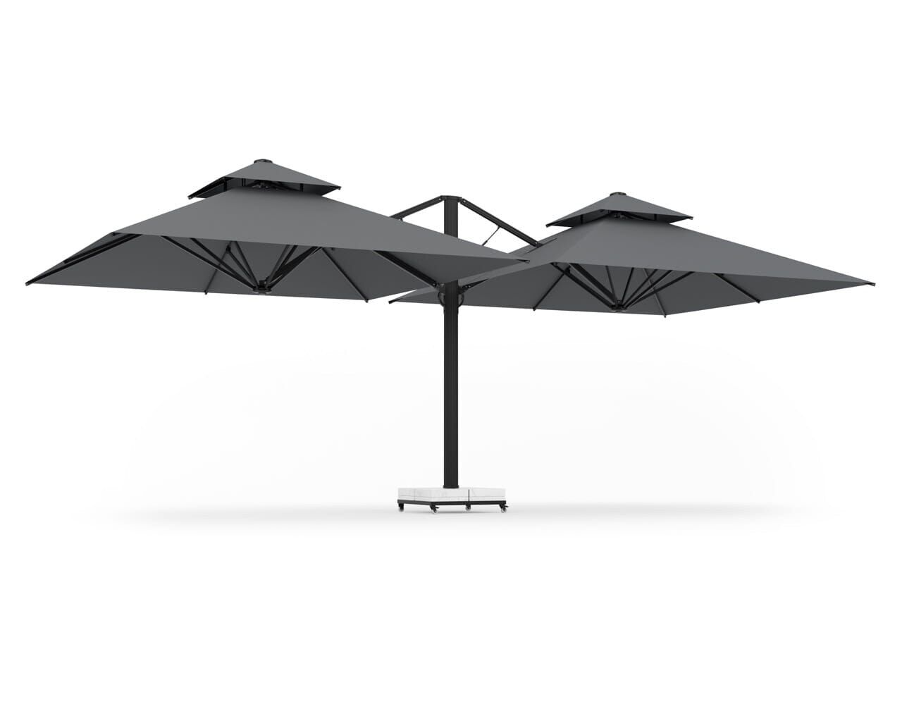 Avento Duo 400 × 400 × 2 cm Çift Kanatlı Yandan Kollu Şemsiye